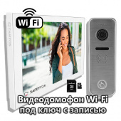 Видеодомофон под ключ Tantos HD Wi-Fi «Комплект 3496» с записью на SD карту