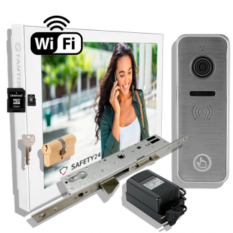 Комплект Tantos HD Wi-Fi видеодомофон с врезным замком Cisa на калитку, арт. 3503