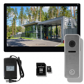 Комплект Smart Life Wi-Fi монитор видеодомофона 10 дюймов на 1 дом, панель вызова 2Мп, арт. 3532