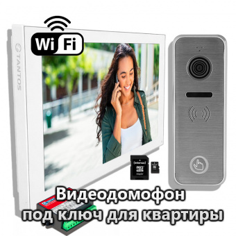Видеодомофон под ключ Tantos HD Wi-Fi для квартиры «Комплект 3494» с установкой