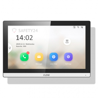 IP-видеодомофон iFlow 7″ с PoE для интеграции в сеть и умный дом (арт. F-VI-3445IPE1, Linux)